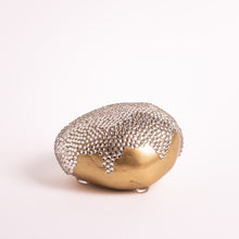 Indlæs billede til gallerivisning Ædelsten - Guld lamé og Diamanter<br>Skulptur<br>10.5x11x7 cm.