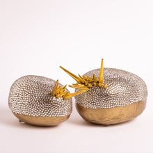 Indlæs billede til gallerivisning Ædelsten - Gylden Krystal<br>Sæt af stor og lille<br>Skulptur