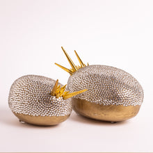 Indlæs billede til gallerivisning Ædelsten - Gylden Krystal<br>Sæt af stor og lille<br>Skulptur