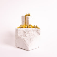 Indlæs billede til gallerivisning Savanne - Solnegang bag Steppe<br>Skulptur<br>8x8x14,5 cm.