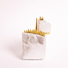 Indlæs billede til gallerivisning Savanne - Solnegang bag Steppe<br>Skulptur<br>8x8x14,5 cm.