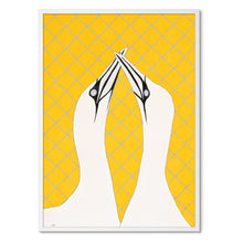 Indlæs billede til gallerivisning <i>Flere varianter på lager</i><br>Gannets in Love<br>Originalt værk<br>Akvarel<br>50 x 70 cm<br><font color="blue">Kan kun købes på Færøerne</font>