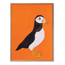 Indlæs billede til gallerivisning Puffin Loving<br>30x40 cm.<br>Akvarel<br>5 forskellige farver tilbage<br>Originalt værk