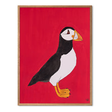 Indlæs billede til gallerivisning Puffin Loving<br>30x40 cm.<br>Akvarel<br>5 forskellige farver tilbage<br>Originalt værk
