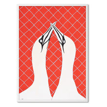 Indlæs billede til gallerivisning <i>Flere varianter på lager</i><br>Gannets in Love<br>Originalt værk<br>Akvarel<br>50 x 70 cm<br><font color="blue">Kan kun købes på Færøerne</font>