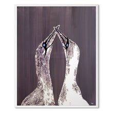 Indlæs billede til gallerivisning Love Birds<br>Skeletons Edition<br>Højre<br>Originalt værk<br>Akryl på lærred<br>80 x 100 cm.<br><font color="blue">Kan kun købes på Færøerne</font>