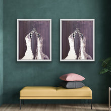 Indlæs billede til gallerivisning Love Birds<br>Skeletons Edition<br>Venstre<br>Originalt værk<br>Akryl på lærred<br>80 x 100 cm.<br><font color="blue">Kan kun købes på Færøerne</font>