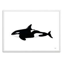 Indlæs billede til gallerivisning Spækhugger<br>Tusch<br>30 x 40 cm.<br>Originalt værk