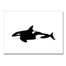 Indlæs billede til gallerivisning Spækhugger<br>Tusch<br>30 x 40 cm.<br>Originalt værk