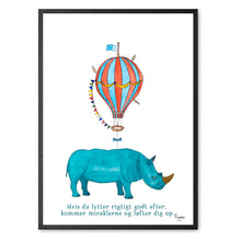 Indlæs billede til gallerivisning Næsehornet Nabiha<br>Flere varianter<br><i>Med</i> og <i>uden</i> ord