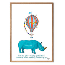 Indlæs billede til gallerivisning Næsehornet Nabiha<br>Flere varianter<br><i>Med</i> og <i>uden</i> ord