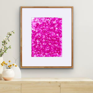 Kosmos i Flor - Pink Dreams<br>73x86 cm.<br>Originalt værk