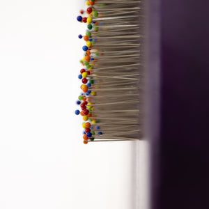 For Every Needle in My Soul<br>Rainbow Edition<br>Originalt værk<br>Mixed media<br>40 x 50 cm<br>(2025)