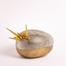 Indlæs billede til gallerivisning Ædelsten - Gylden Krystal&lt;br&gt;Stor&lt;br&gt;Skulptur&lt;br&gt;20x11,5x12,5 cm.
