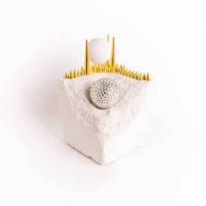 Savanne - Måneformørkelse - Trommer & Dans<br>Skulptur<br>10x10x15.5 cm.