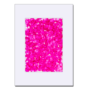 Kosmos i Flor - Cherry Drops<br>50x70 cm.<br>Originalt værk
