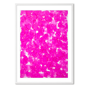 Kosmos i Flor - Cherry Whirl<br>70 x 100 cm.<br>Originalt værk
