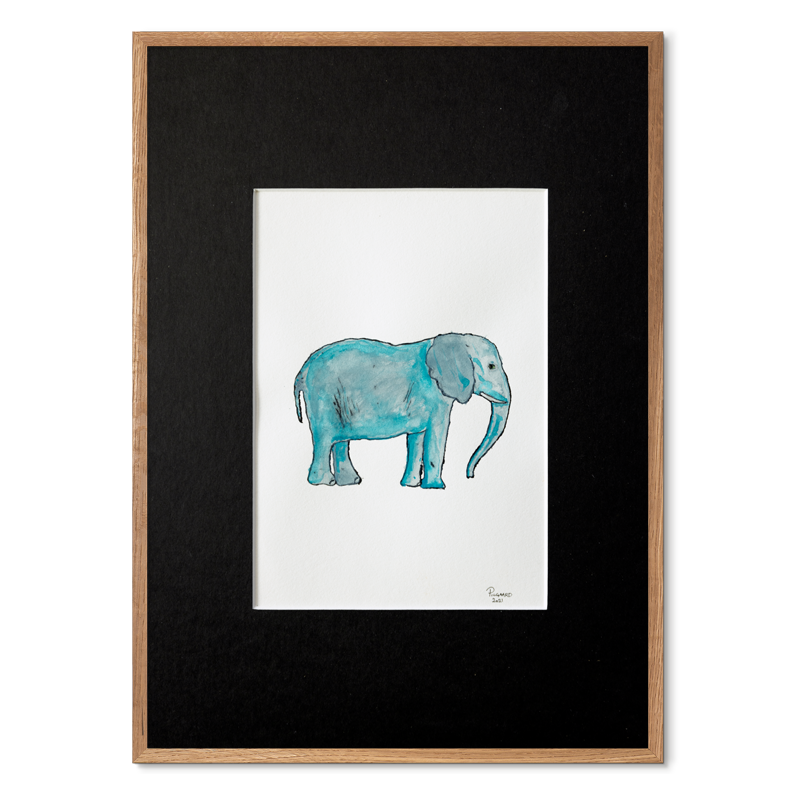 Forglem mig ej<br>30 x 40 cm.<br>Originalt værk