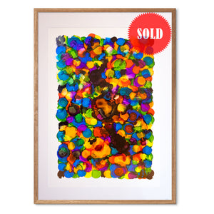 Galaxies<br>Nattesejl<br>70 x 100 cm.<br>Originalt værk<br><font color="blue">Kan kun købes på Færøerne</font>
