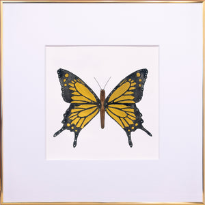 Forår i mit hjerte - Guldglimt<br>50 x 50 cm. i guldramme<br>Gold Edition