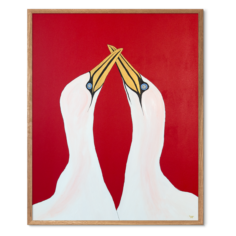 Guldsmed<br>Gold Edition<br>Originalt værk<br>Akryl på lærred<br>80 x 100 cm.