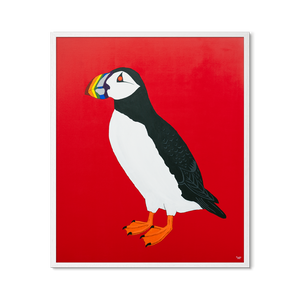 Drømmeren<br>Rainbow Edition<br>Originalt værk<br>Akryl på lærred<br>100 x 120 cm<br>(2025)