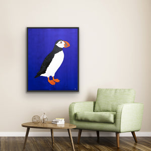 Havmand<br>Originalt værk<br>Akryl på lærred<br>80 x 100 cm.