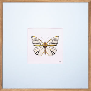 Forår i mit hjerte - Hvidguld<br>50 x 50 cm.