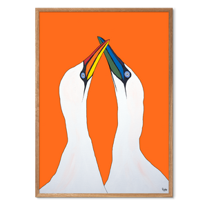 Love Birds<br>Rainbow Edition<br>Flere varianter<br>Nummereret kunst-print<br>(2024)