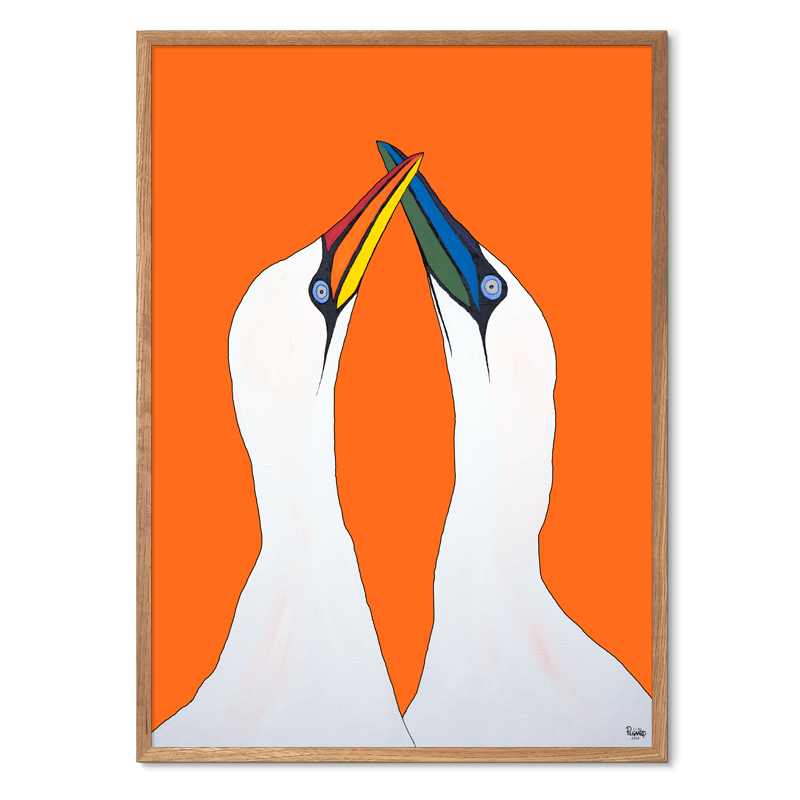 Love Birds<br>Rainbow Edition<br>Flere varianter<br>Nummereret kunst-print<br>(2024)