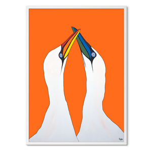Love Birds<br>Rainbow Edition<br>Flere varianter<br>Nummereret kunst-print<br>(2024)