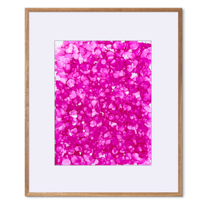 Kosmos i Flor - Pink Dreams<br>73x86 cm.<br>Originalt værk