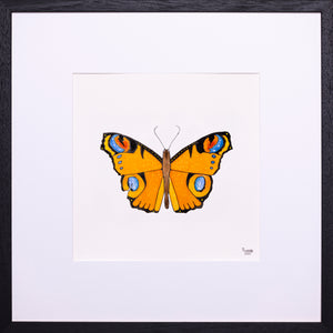 Forår i mit hjerte - Orange Perlegrus<br>30 x 30 cm.