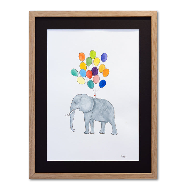 Optimisten<br>30x40 cm.<br>Originalt værk
