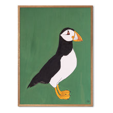 Indlæs billede til gallerivisning Puffin Loving&lt;br&gt;30x40 cm.&lt;br&gt;Akvarel&lt;br&gt;5 forskellige farver tilbage&lt;br&gt;Originalt værk
