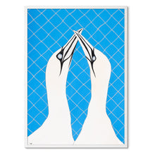 Indlæs billede til gallerivisning &lt;i&gt;Flere varianter på lager&lt;/i&gt;&lt;br&gt;Gannets in Love&lt;br&gt;Originalt værk&lt;br&gt;Akvarel&lt;br&gt;50 x 70 cm&lt;br&gt;&lt;font color=&quot;blue&quot;&gt;Kan kun købes på Færøerne&lt;/font&gt;

