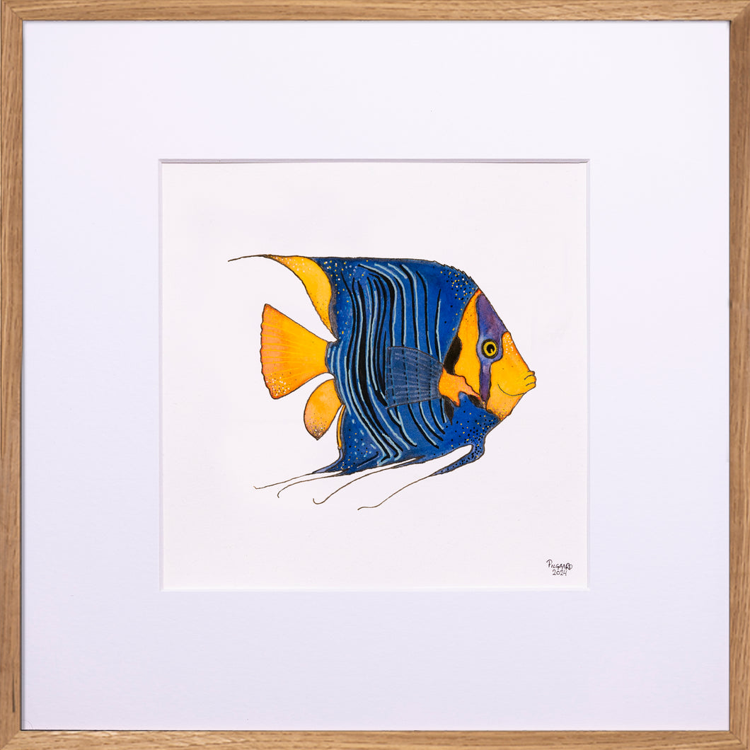 Sne & Hvide - Højre<br>30 x 30 cm.<br>Originalt værk
