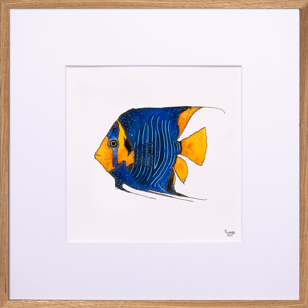 Sne & Hvide - Venstre<br>30 x 30 cm.<br>Originalt værk