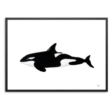 Indlæs billede til gallerivisning Spækhugger&lt;br&gt;Tusch&lt;br&gt;30 x 40 cm.&lt;br&gt;Originalt værk
