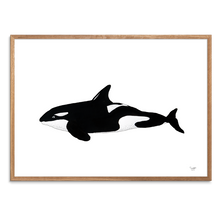 Indlæs billede til gallerivisning Spækhugger&lt;br&gt;Tusch&lt;br&gt;30 x 40 cm.&lt;br&gt;Originalt værk
