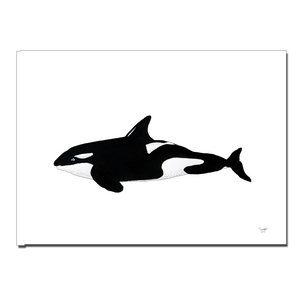 Spækhugger<br>Tusch<br>30 x 40 cm.<br>Originalt værk