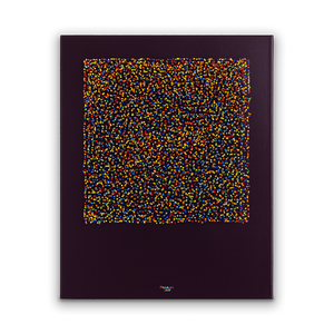 For Every Needle in My Soul<br>Rainbow Edition<br>Originalt værk<br>Mixed media<br>40 x 50 cm<br>(2025)