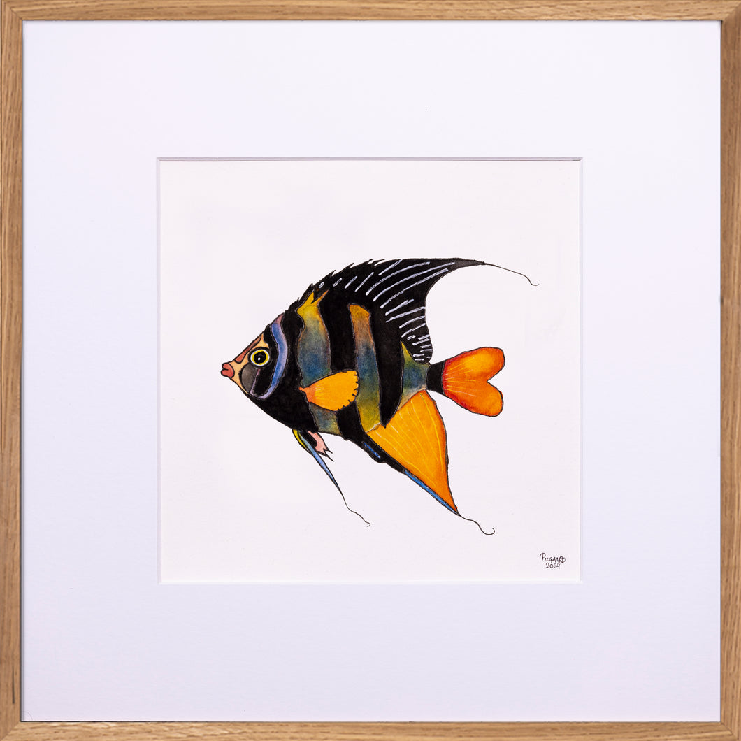 Torne & Roser - Venstre<br>30 x 30 cm.<br>Originalt værk