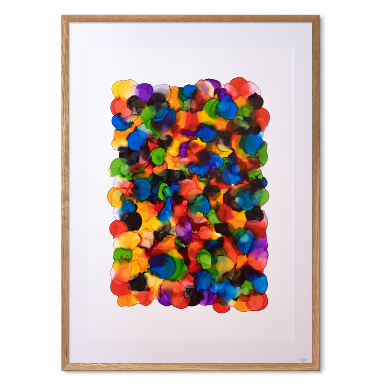 Galaxies<br>Drømmedrys<br>50 x 70 cm.<br>Originalt værk