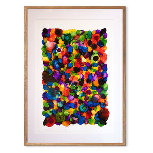 Galaxies<br>Tidsspejl<br>70 x 100 cm.<br>Originalt værk