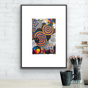 Søskende - Harmony Edition<br>50 x 70 cm<br>Originalt værk<br><font color="blue">Også tilgængelig på Færøerne</font>