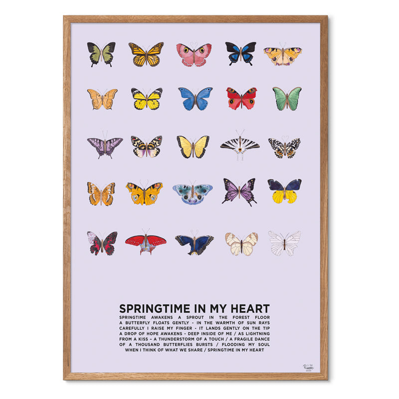 Springtime in My Heart<br>Flere varianter<br>Nummereret kunst-print<br><font color=