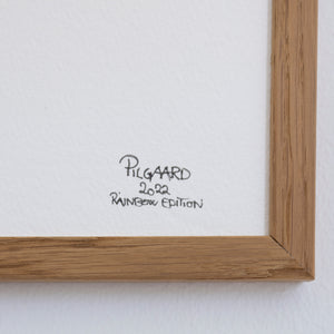 Elskeren<br>Rainbow Edition<br>50x70 cm.<br>Originalt værk<br>(2022)